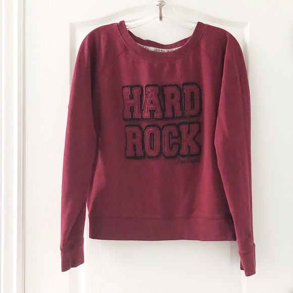 Hard Rock Cafe Tops - Hard Rock “Las Vegas” Burgundy sweatshirt